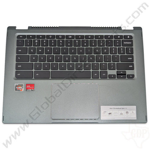 OEM Acer Chromebook Spin 514 CP514-1H Keyboard with Touchpad [C-Side] [Silver]
