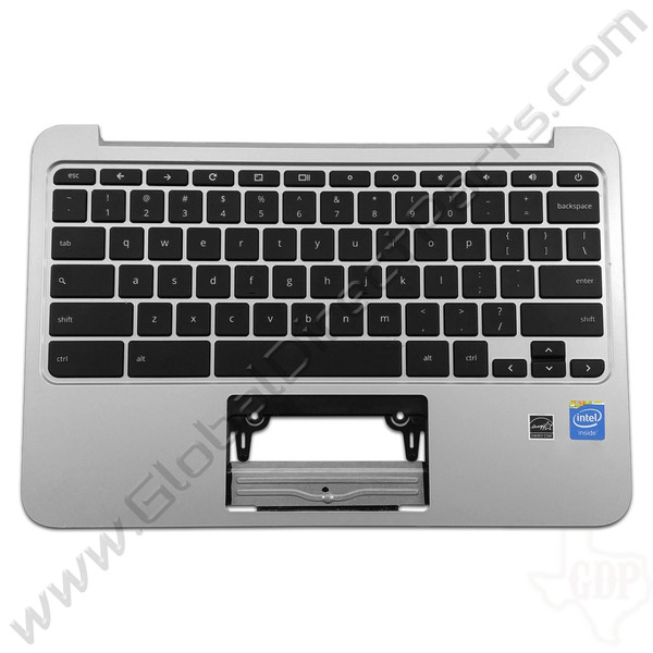 OEM Reclaimed HP Chromebook 11 G3, G4 Keyboard [C-Side] - Silver [788639-001]