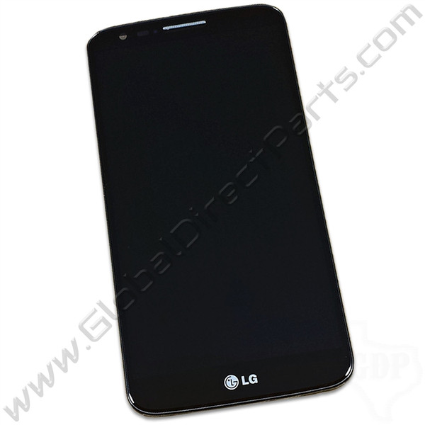 OEM LG G2 VS980 LCD & Digitizer Assembly with Front Housing - Black [No Carrier Logo]