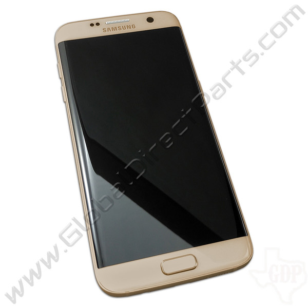 OEM Samsung Galaxy S7 Edge G935F Complete AMOLED & Digitizer Assembly with Front Housing - Gold