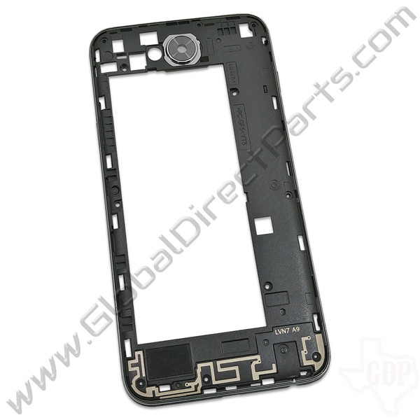 OEM LG X Charge Rear Housing Assembly - Black [ACQ90252401]