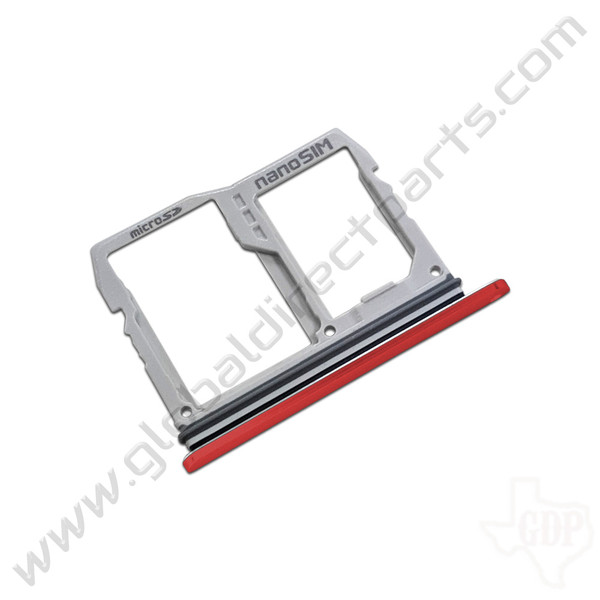 OEM LG G8 ThinQ G820TMR SIM Card Tray - Red [ABN76138103]
