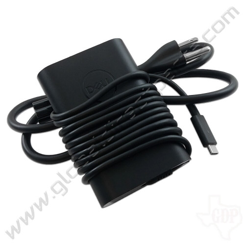 Chargeur USB-C Dell 45W - Petit Format, Finition Noire, Câble Inclus - Pour PC Portables Et Tablettes - 2
