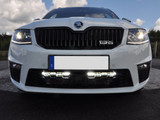Modellanpassat fäste för 2st 10tums LED-ramper, Skoda Octavia RS