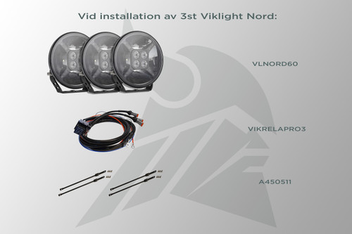 Viklight Nord 60W E-märkt LED Extraljus