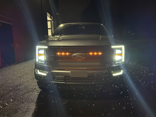 Modellanpassat fäste för två 10tum övre grill Ford F150 2024-