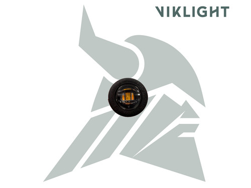 Viklight X2 position light - 19mm round. White LED with clear lens T