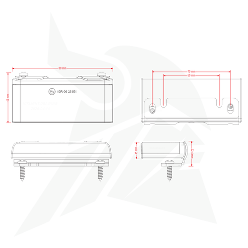 Viklight Orbit slim power miniarbetsljus  34W