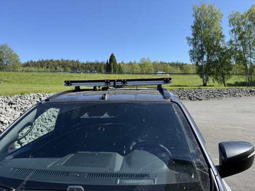 Viklight APV-skylt 1700mm, motordriven vikbar. Två-sidig. - Arbete på väg