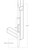 autolocking dropbolt dimension drawing