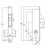 narrow hook lock dimension drawing