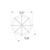 octagon knob gate handle set dimension drawing top view
