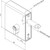 dimension drawing for selectpro weld-in long throw keylatch