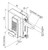 selectpro dimension drawing single-sided gate lock