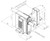 dimension drawing of selectpro double-sided gate lock