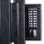 sliding double-sided gate lock on metal gate