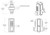 dimension drawing of doule-sided gate lock Superlock 2.0