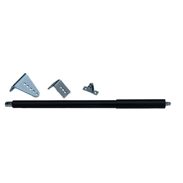 Adjustable speed gate closer with backets