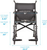 Nova 379 Ultra Light Transport Chair dimensions