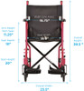 Nova 329 lightweight transport chair specs (327 specs will be 2" narrower) Nova 329 lightweight transport chair specs (327 specs will be 2" narrower)