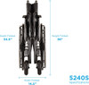 Nova heavy duty wheelchair folded dimensions