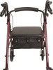 Probasics RLAJ6BG Junior Rollator in burgundy rear view Probasics RLAJ6BG Junior Rollator in burgundy rear view