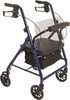 Probasics RLAJ6BL Junior Rollator in blue includes flip up seat with under seat storage Probasics RLAJ6BL Junior Rollator in blue includes flip up seat with under seat storage