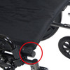 Cruiser X4 wheelchair includes Built-in seat rail extensions and extendable upholstery adjust seat depth from 16" to 18"