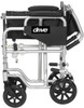 Drive Poly-Fly Lightweight Wheelchair Transport Chair Combo Back folds down and frame folds