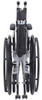 Drive Poly-Fly Lightweight Wheelchair Transport Chair Combo folded front view