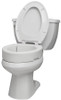 Drive RTL12607 Hinged Raised toilet seat flips up and down separate from existing seat and lid Drive RTL12607 Hinged Raised toilet seat flips up and down separate from existing seat and lid