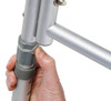 Lumex 7955KD Padded Transfer Bench tool free leg assembly