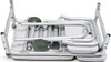 Lumex 7955KD Padded Transfer Bench disassembled
