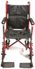 Everest & Jennings Aluminum Transport Chair red front view Everest & Jennings Aluminum Transport Chair red front view