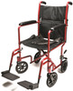 Everest & Jennings Aluminum Transport Chair Red Everest & Jennings Aluminum Transport Chair Red