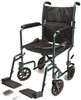 Everest & Jennings Aluminum Transport Chair Green Everest & Jennings Aluminum Transport Chair Green