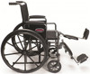 Advantage LX wheelchair with elevating legrest partially raised right side profile