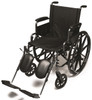 Traveler L4 lightweight wheelchair with desk arms and elevating legrests lowered