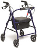 Lumex RJ4900 Walkabout Rollator blue angled view Lumex RJ4900 Walkabout Rollator blue angled view