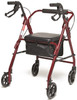 Lumex RJ4900 Walkabout Rollator red rear view Lumex RJ4900 Walkabout Rollator red rear view