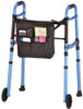 Nova 4081BW5 Folding Walker with 5" Wheels, Glide Skis