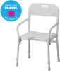Nova Foldable Shower Chair with Backrest & Arms 9400
