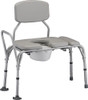 Nova Padded Transfer Bench with Commode 9073