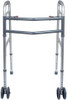Probasics WKABW2B heavy duty folding walker with wheel front wheels