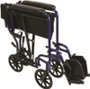 Probasics TCA1916 aluminum transport chair blue back and sides folded in Probasics TCA1916 aluminum transport chair blue back and sides folded in
