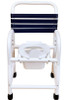 New Era DNE-385HS wide shower commode with plastic seat