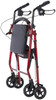 Royal 807 aluminum rollator red folded