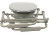 Drive 11148N-4 Folding Steel  Commode folds flat for storage and transportation