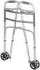 Rhythm Heavy duty folding walker with wheels P1505 folded
