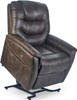 Deluna Dione PR446 lift chair Sutton Graphite raised position